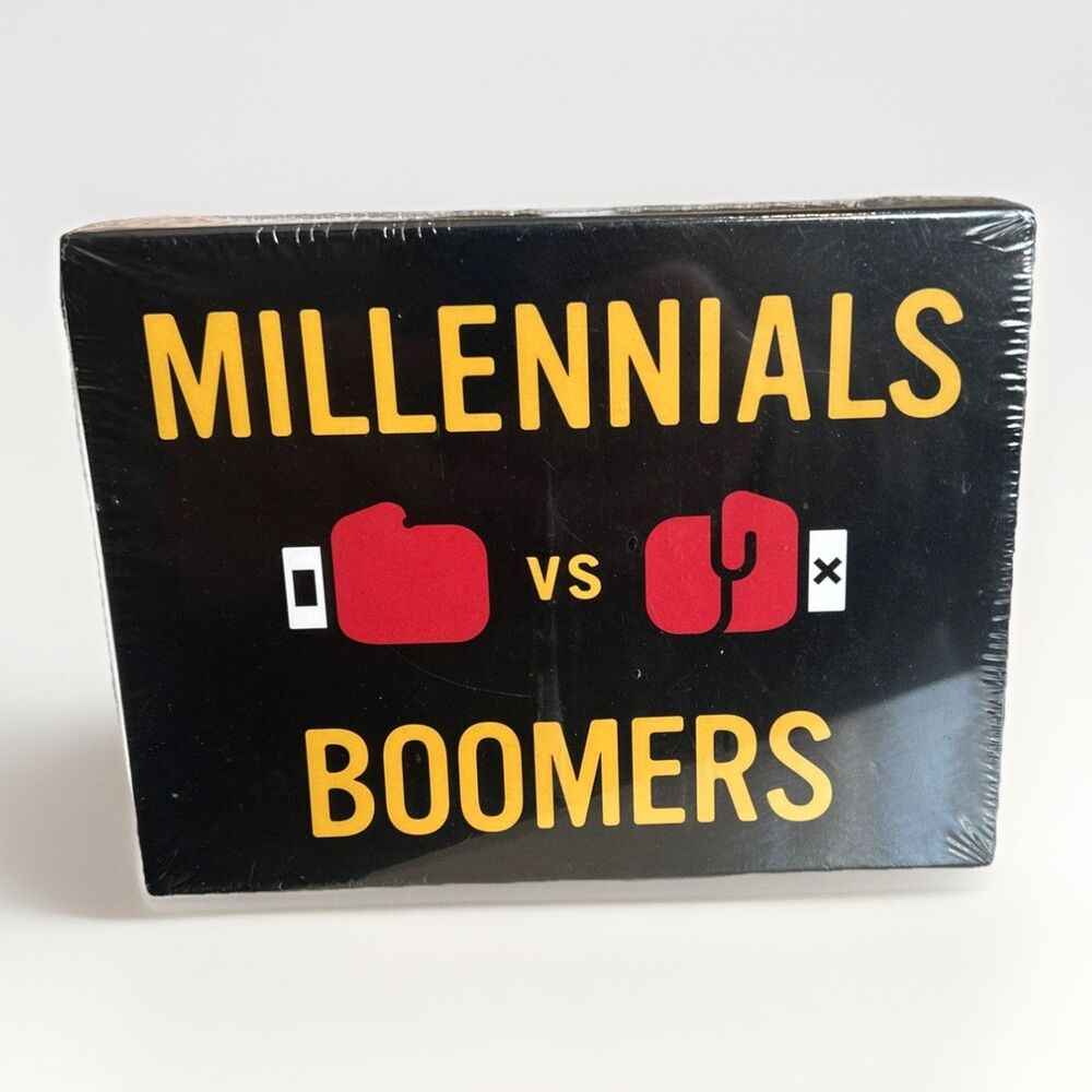 MILLENNIALS VS BOOMERS The Generation Gap Trivia Family CARD Game NEW Sealed